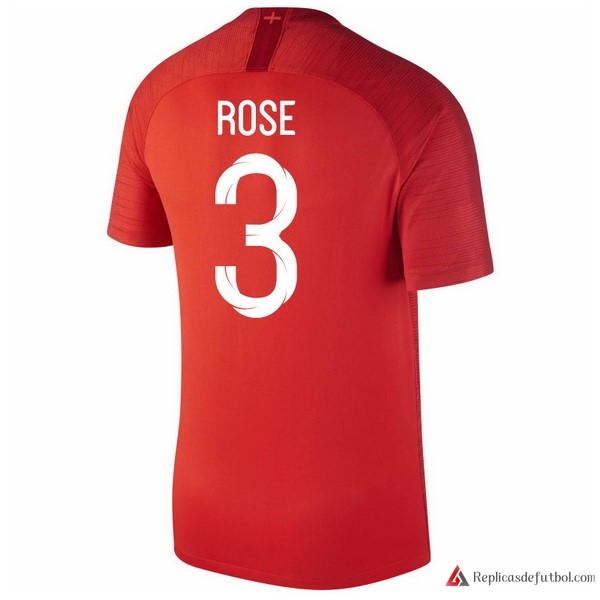 Camiseta Seleccion Inglaterra Segunda equipación Rose 2018 Rojo
